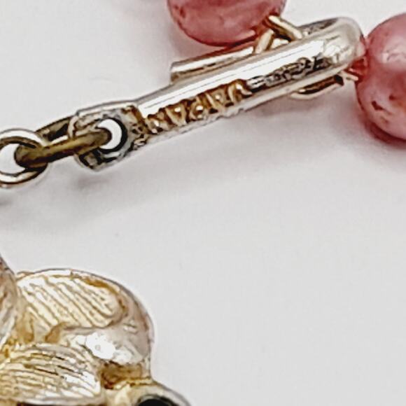 Vintage Japan 1950s Pink Lavender Pearl Finish 3 Strand Necklace 17” - Picture 9 of 13